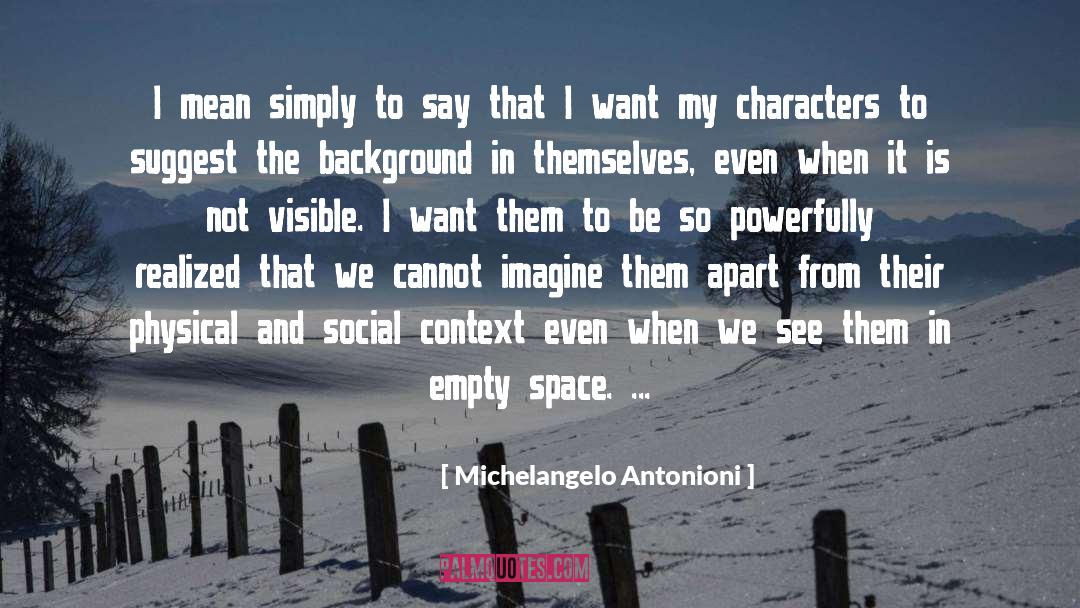 Empty Space quotes by Michelangelo Antonioni