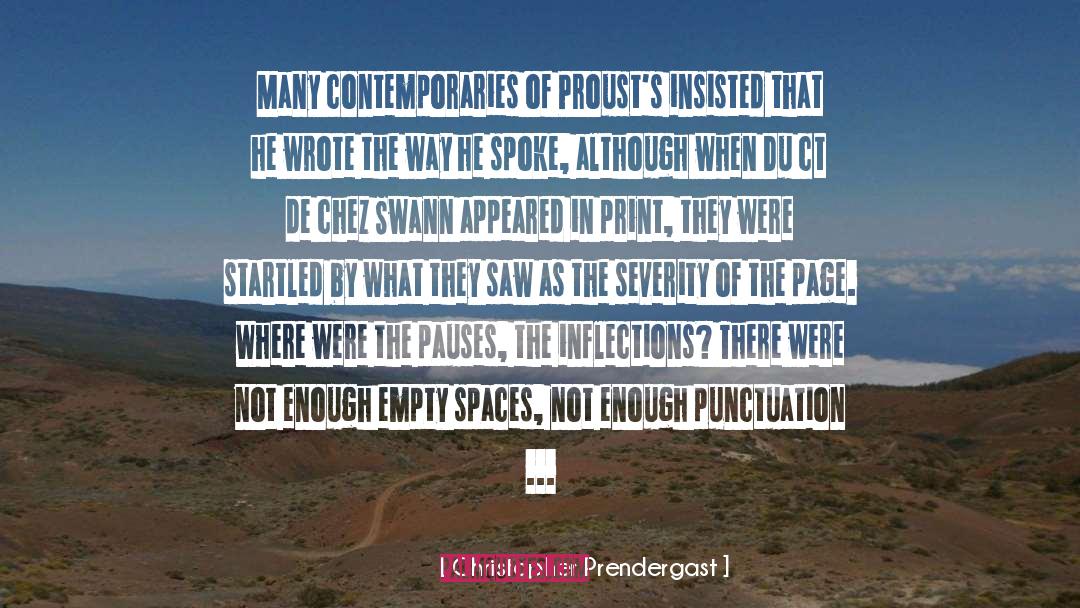 Empty Spaces quotes by Christopher Prendergast