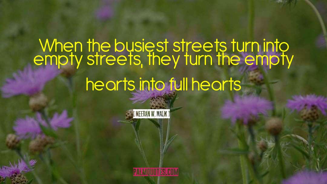 Empty Streets quotes by Meeran W. Malik