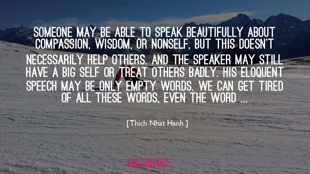 Empty Words quotes by Thich Nhat Hanh