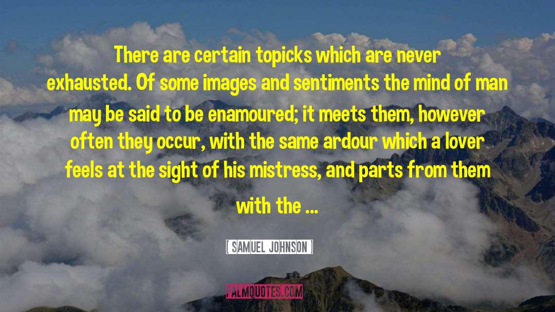 Enamoured quotes by Samuel Johnson