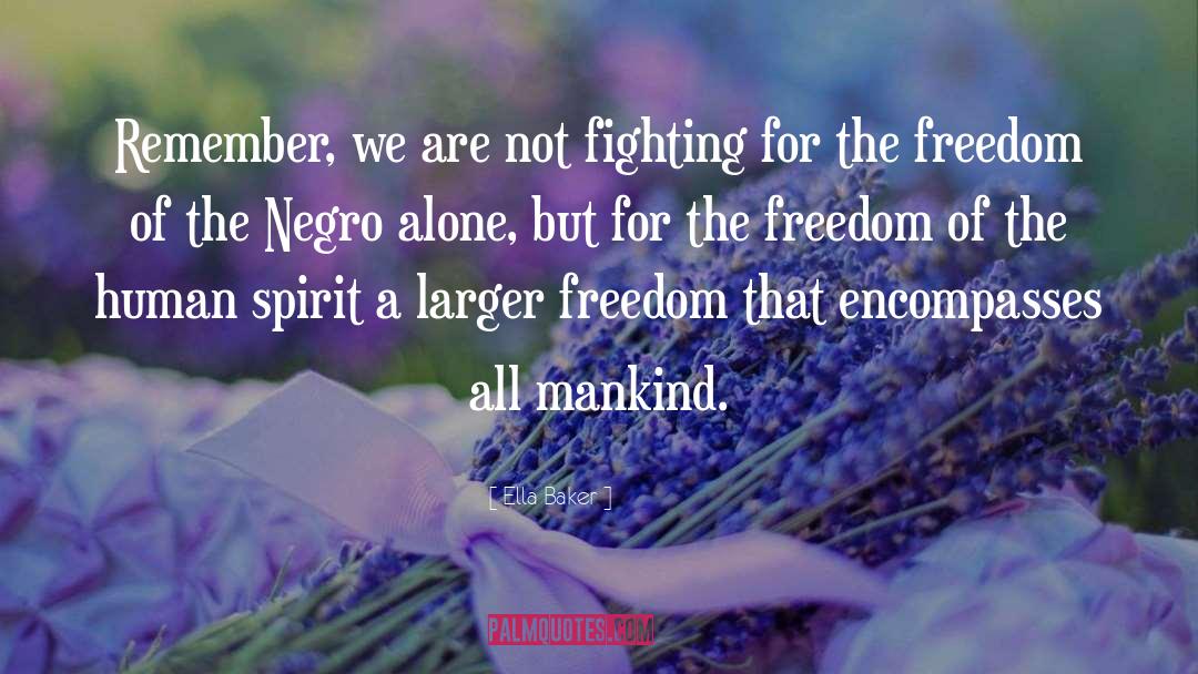 Encompasses quotes by Ella Baker