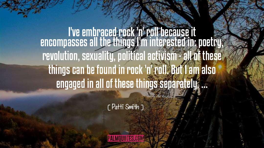 Encompasses quotes by Patti Smith