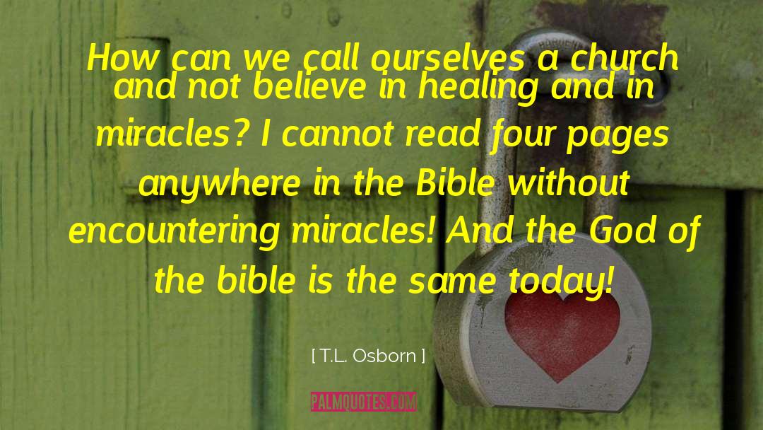 Encountering quotes by T.L. Osborn