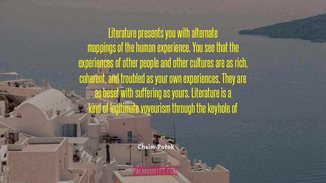 Encourage Literature And Culture quotes by Chaim Potok