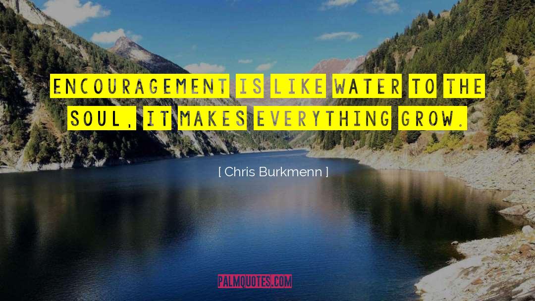 Encouragement Failures quotes by Chris Burkmenn