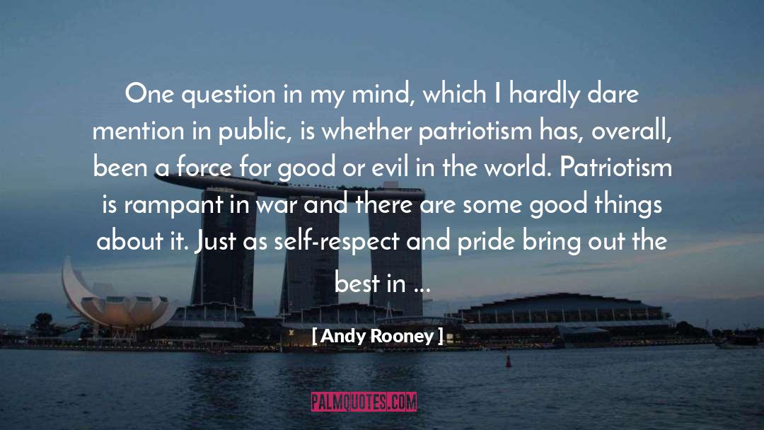 Encourages quotes by Andy Rooney