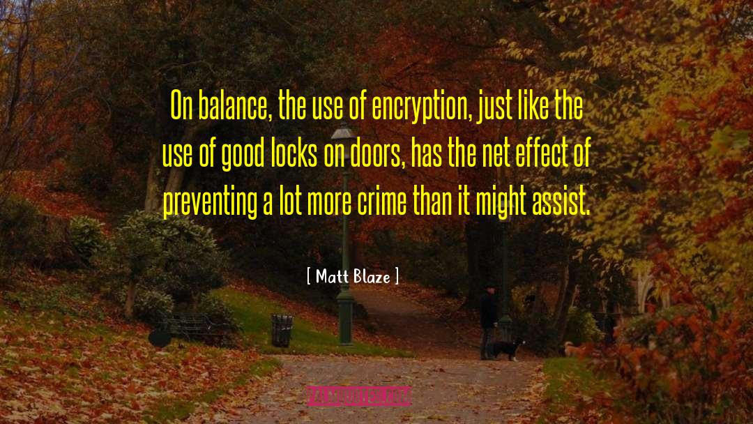 Encryption quotes by Matt Blaze