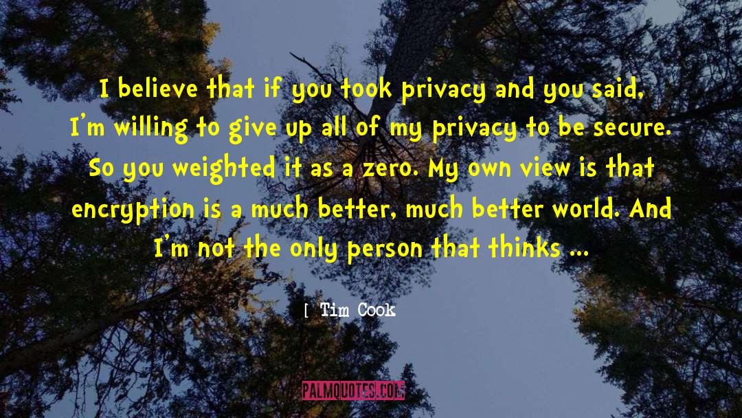 Encryption quotes by Tim Cook