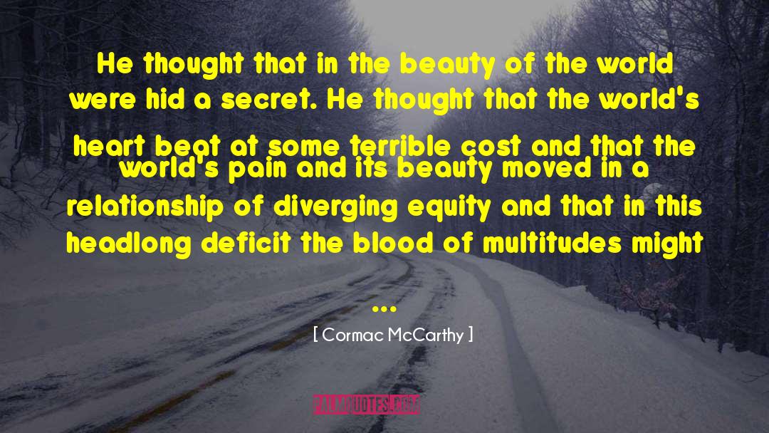 End Of A Relationship quotes by Cormac McCarthy