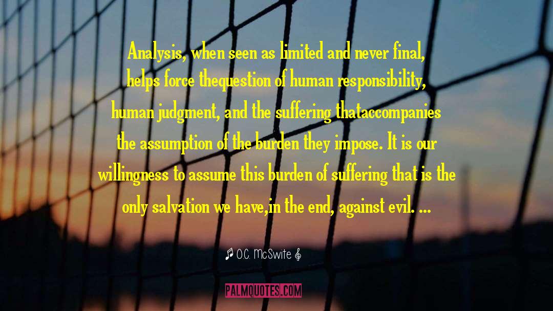 End Of Human Race quotes by O.C. McSwite