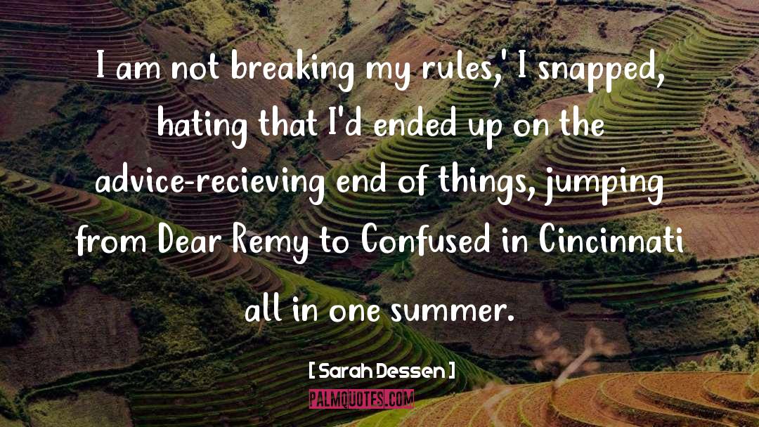 End Of Summer Rituals quotes by Sarah Dessen