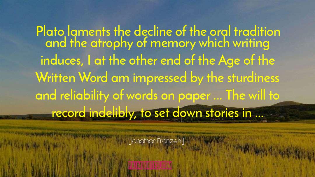 End Of The Age quotes by Jonathan Franzen