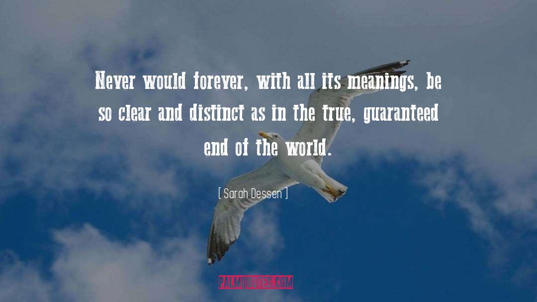 End Of The World quotes by Sarah Dessen