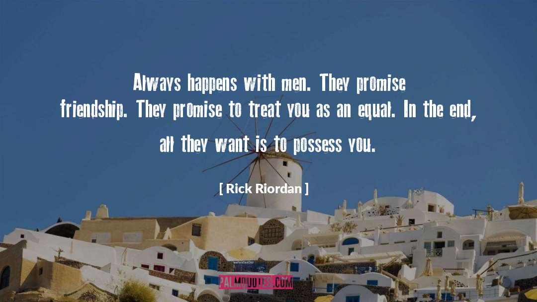 End quotes by Rick Riordan