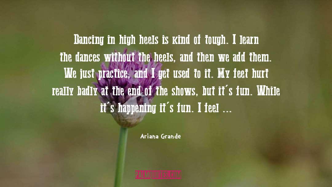 End quotes by Ariana Grande