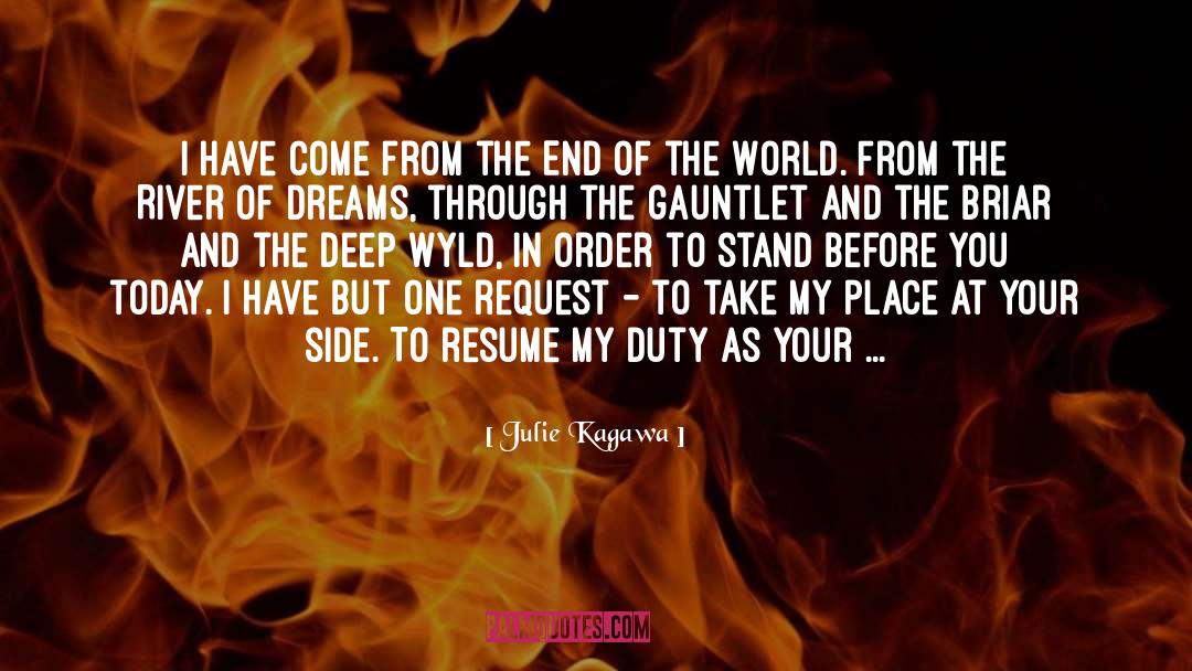End quotes by Julie Kagawa
