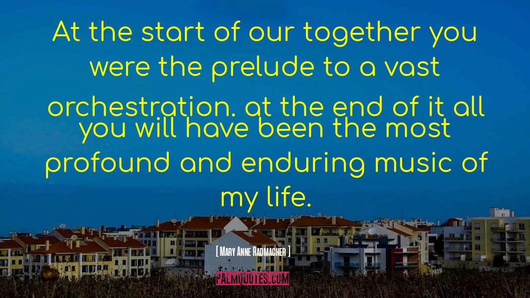 End Start Beginning quotes by Mary Anne Radmacher