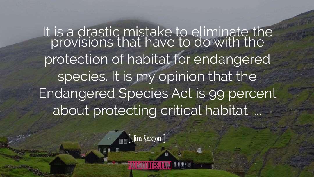 Endangered Species Act quotes by Jim Saxton