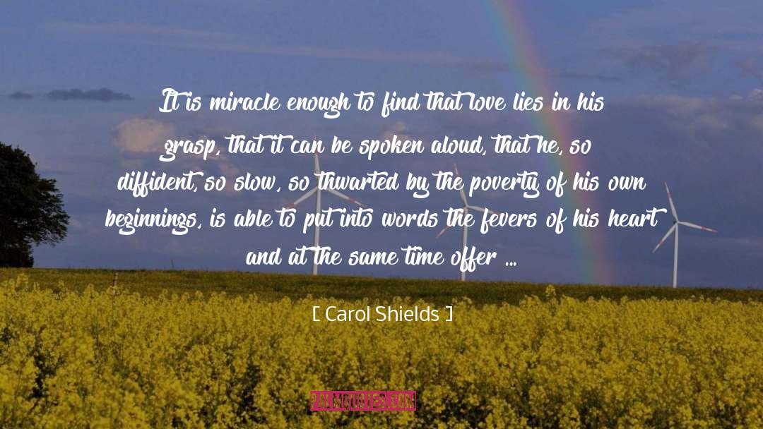 Endearments quotes by Carol Shields