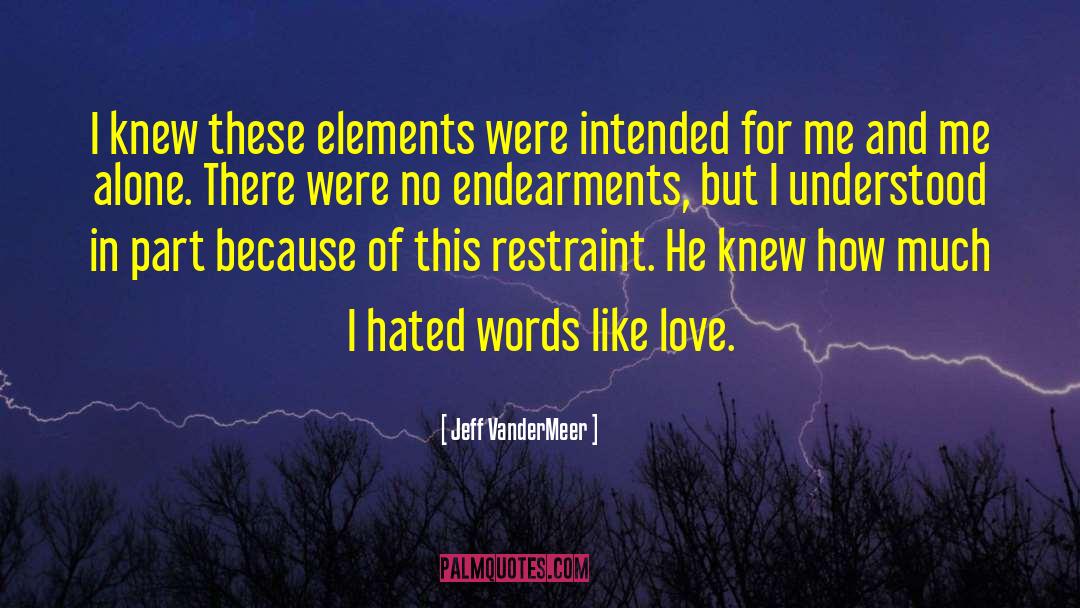 Endearments quotes by Jeff VanderMeer