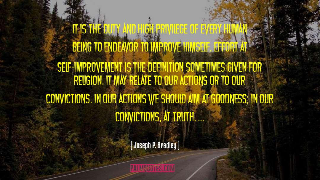 Endeavor quotes by Joseph P. Bradley