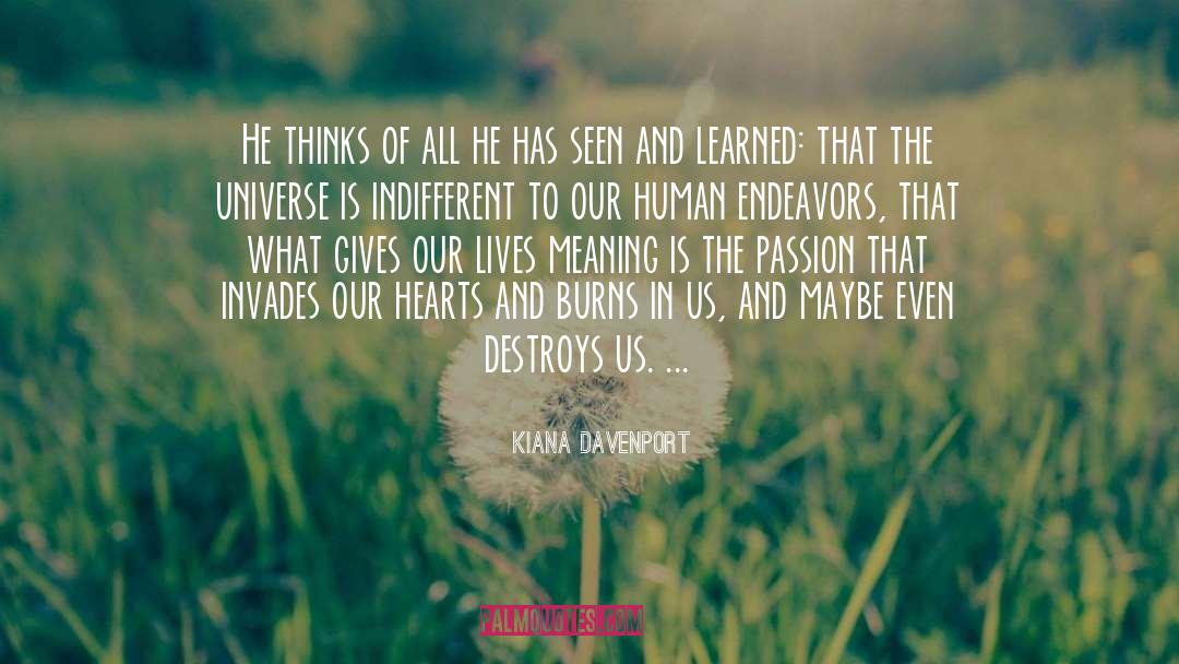 Endeavors quotes by Kiana Davenport
