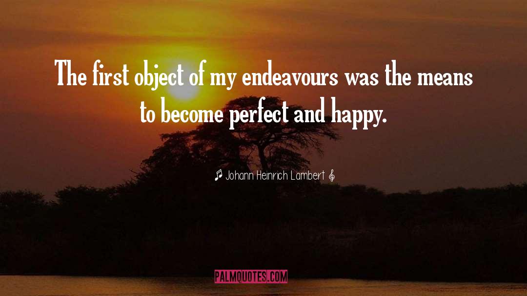 Endeavour quotes by Johann Heinrich Lambert