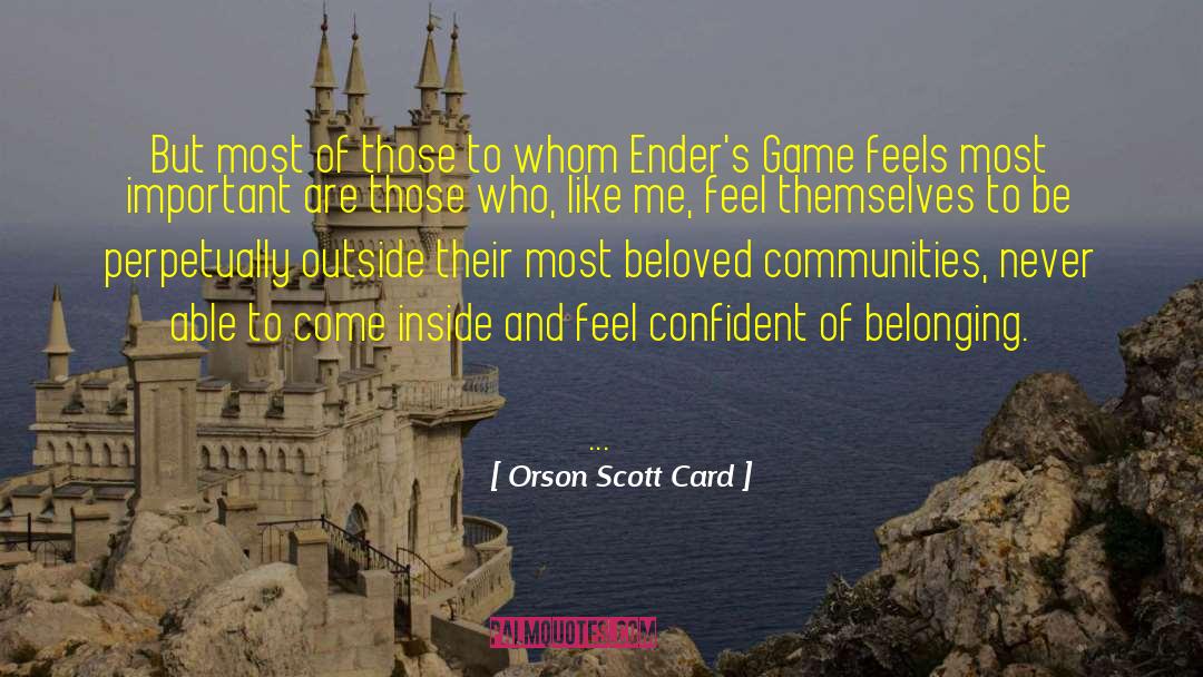 Enders Game quotes by Orson Scott Card