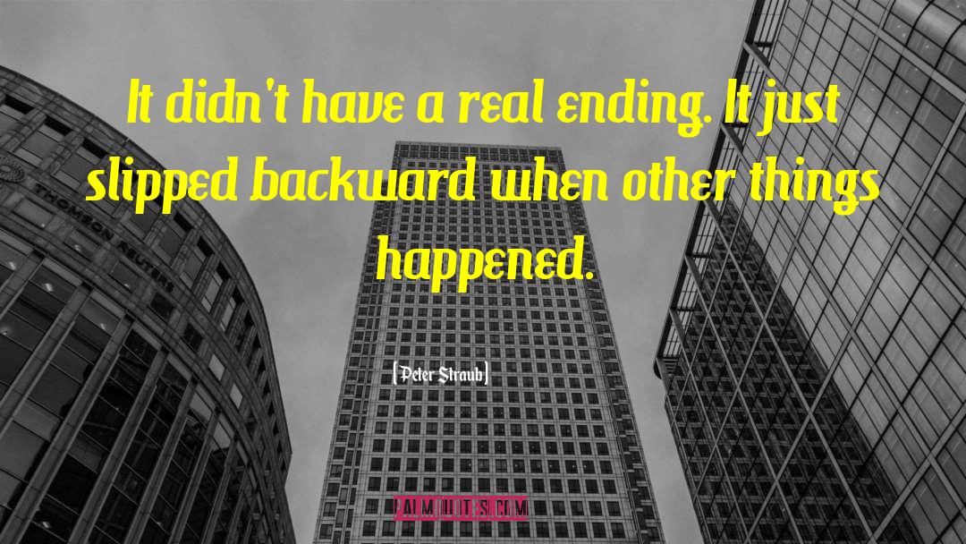 Ending It quotes by Peter Straub
