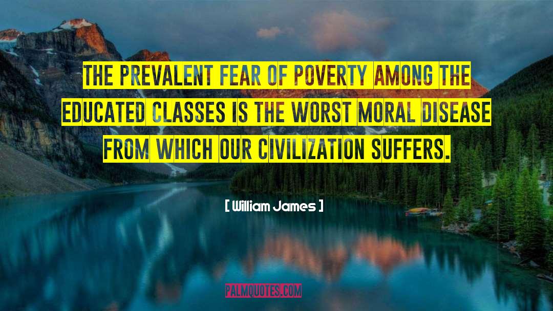 Ending Poverty quotes by William James