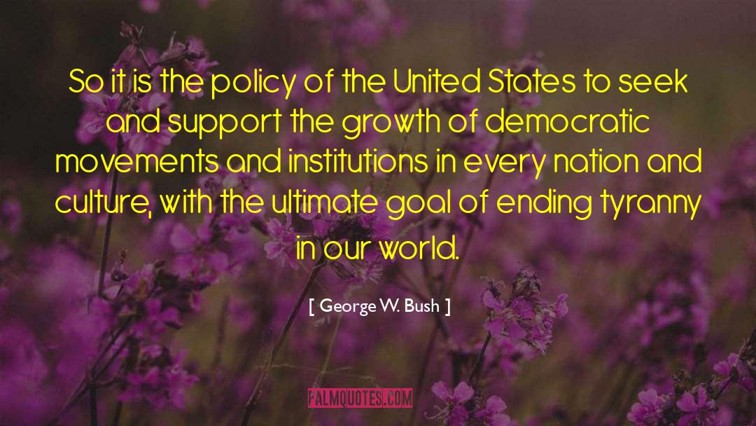 Ending Poverty quotes by George W. Bush