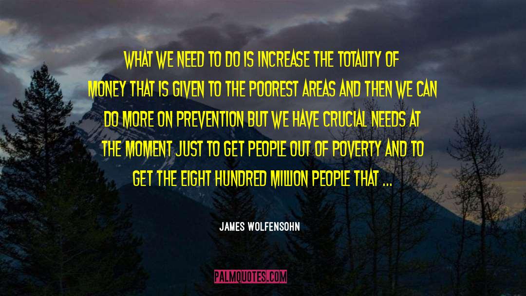 Ending Poverty quotes by James Wolfensohn