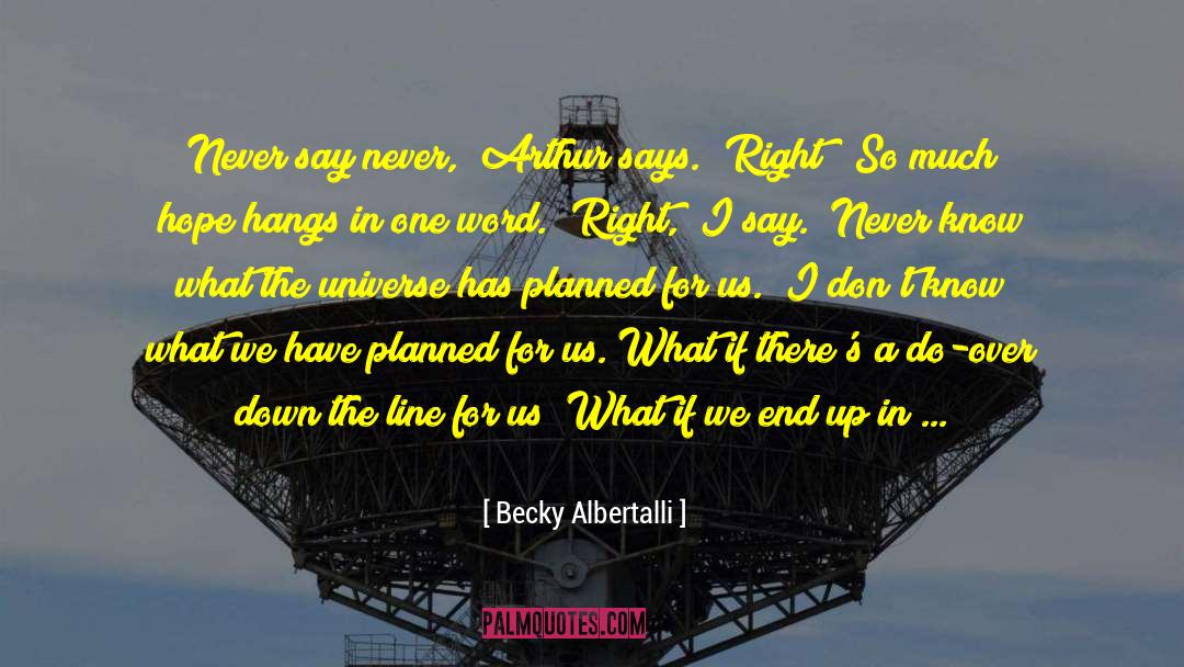 Endings quotes by Becky Albertalli