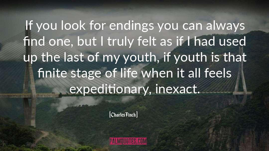 Endings quotes by Charles Finch