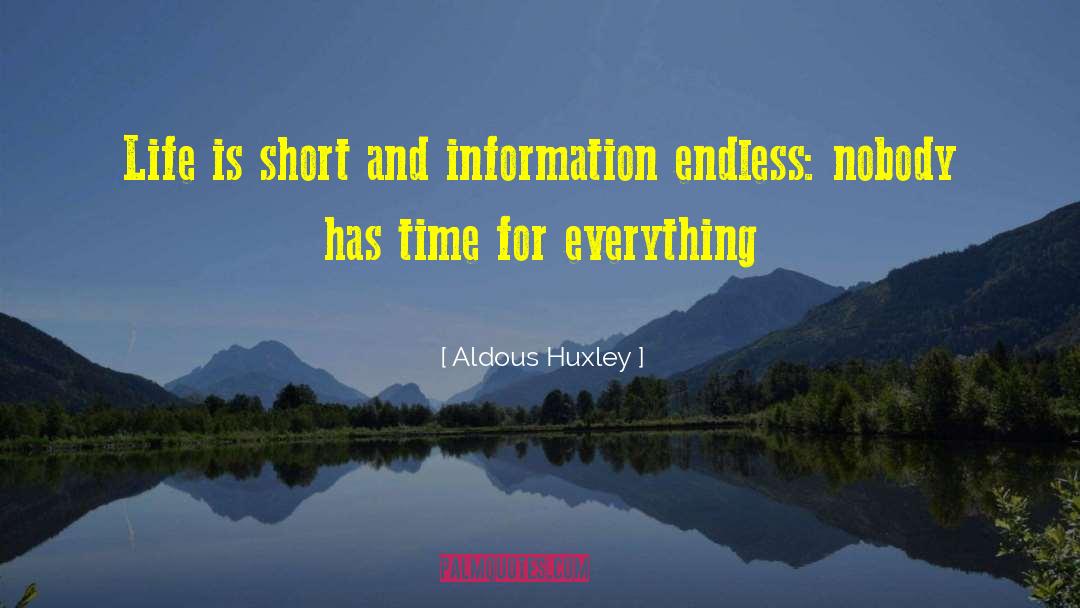 Endless Darkness quotes by Aldous Huxley