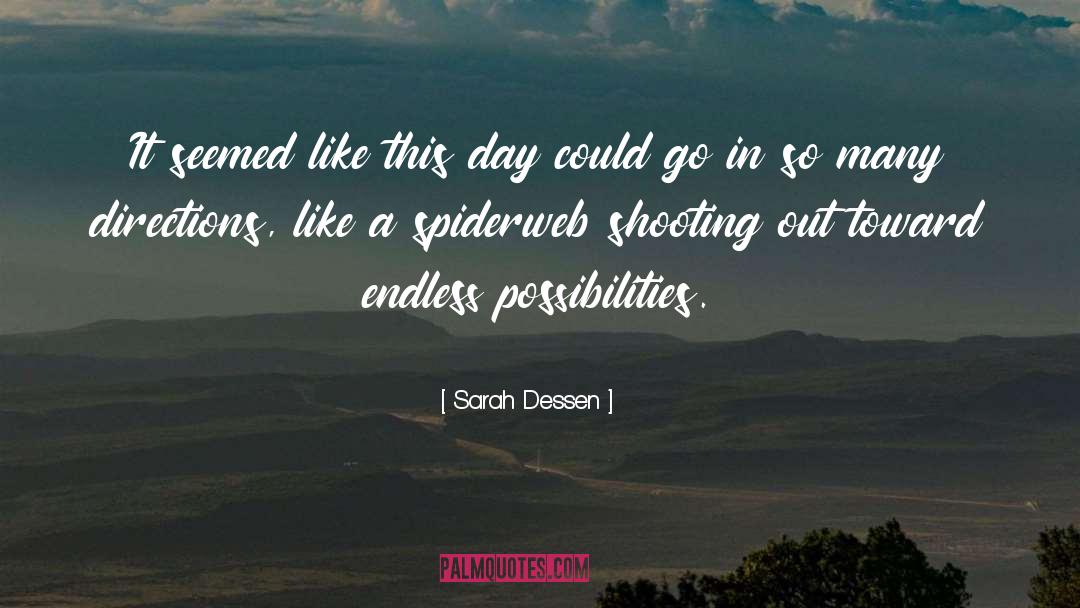 Endless Possibilities In Life quotes by Sarah Dessen