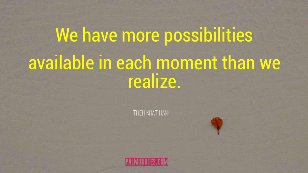 Endless Possibility quotes by Thich Nhat Hanh