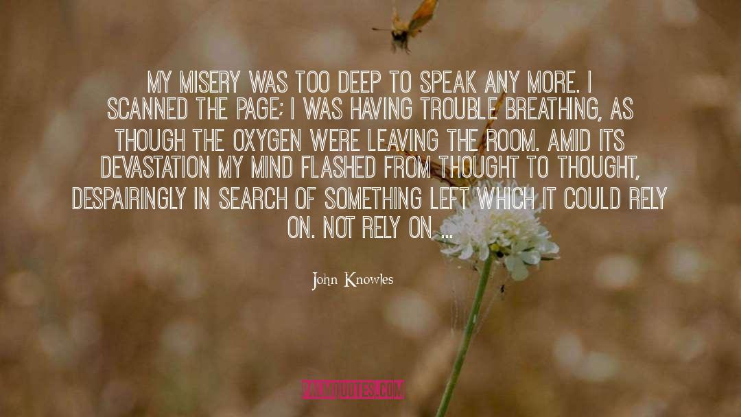 Endless Possibility quotes by John Knowles