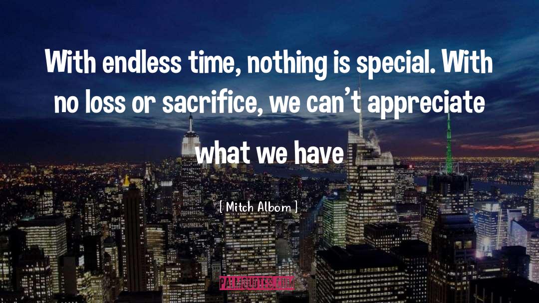 Endless Time quotes by Mitch Albom