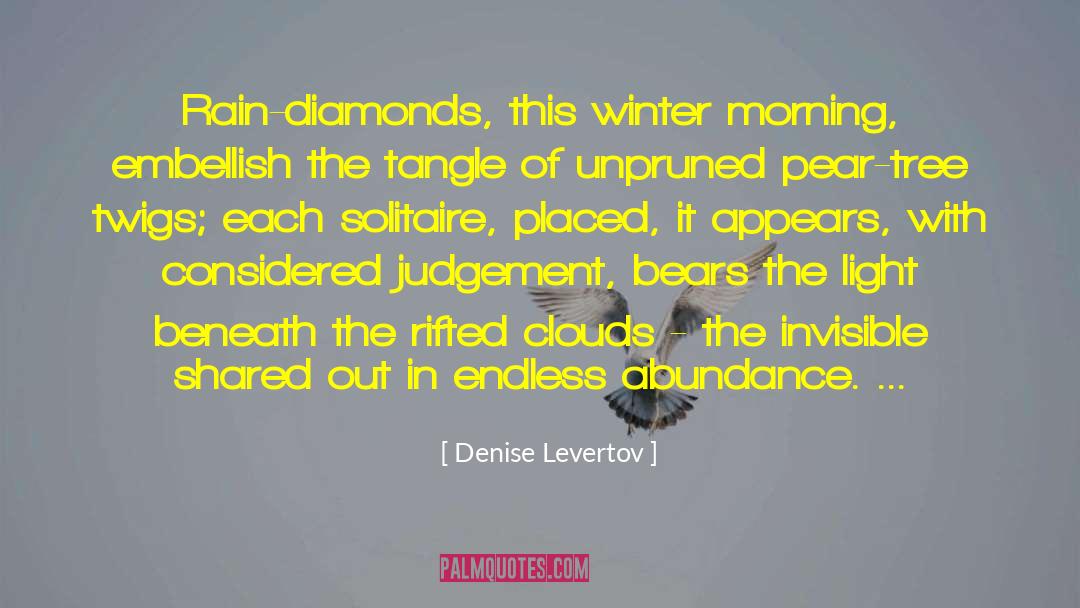 Endless Winter In Korea quotes by Denise Levertov