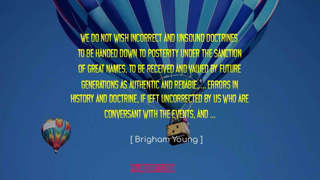 Endorsed quotes by Brigham Young