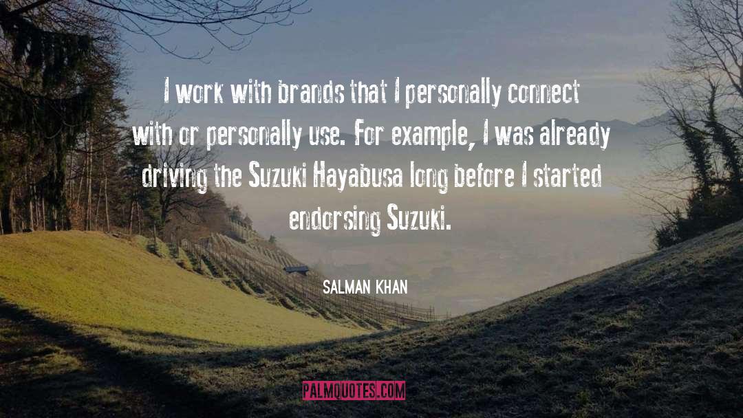 Endorsing quotes by Salman Khan