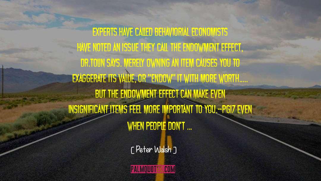 Endow quotes by Peter Walsh