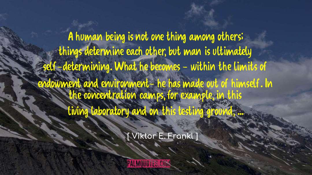 Endowment quotes by Viktor E. Frankl