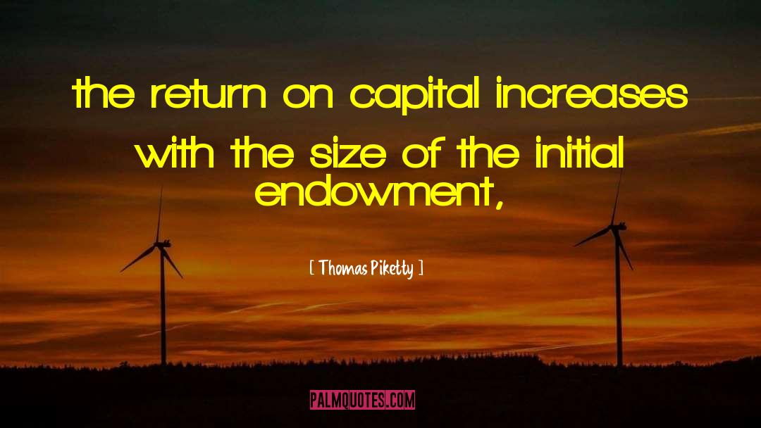 Endowment quotes by Thomas Piketty