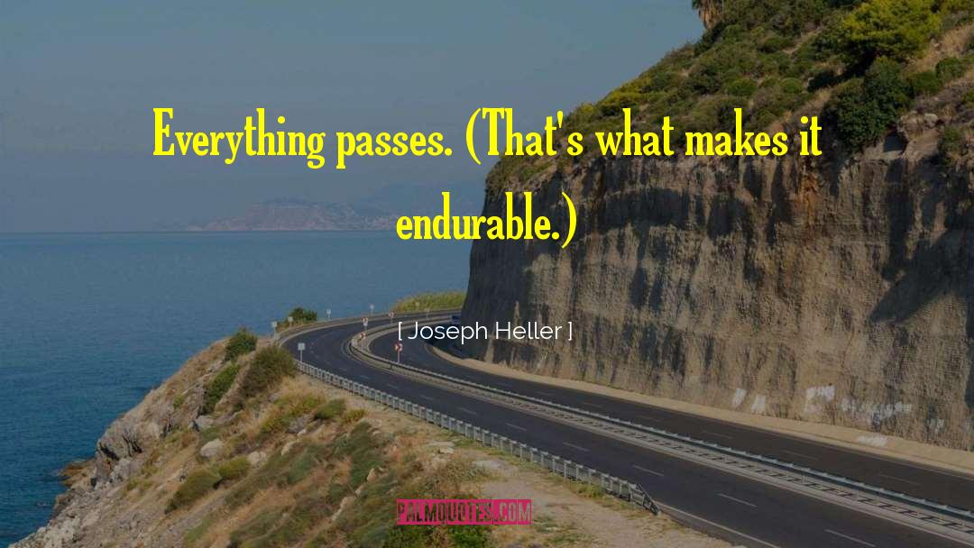 Endurable quotes by Joseph Heller