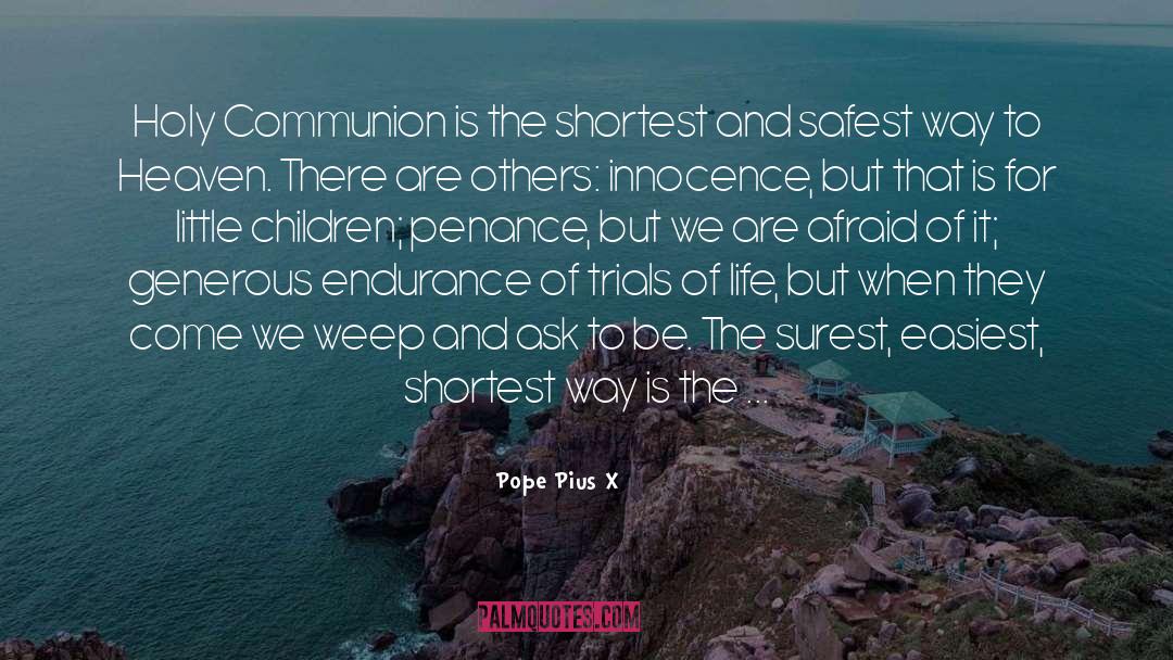 Endurance quotes by Pope Pius X