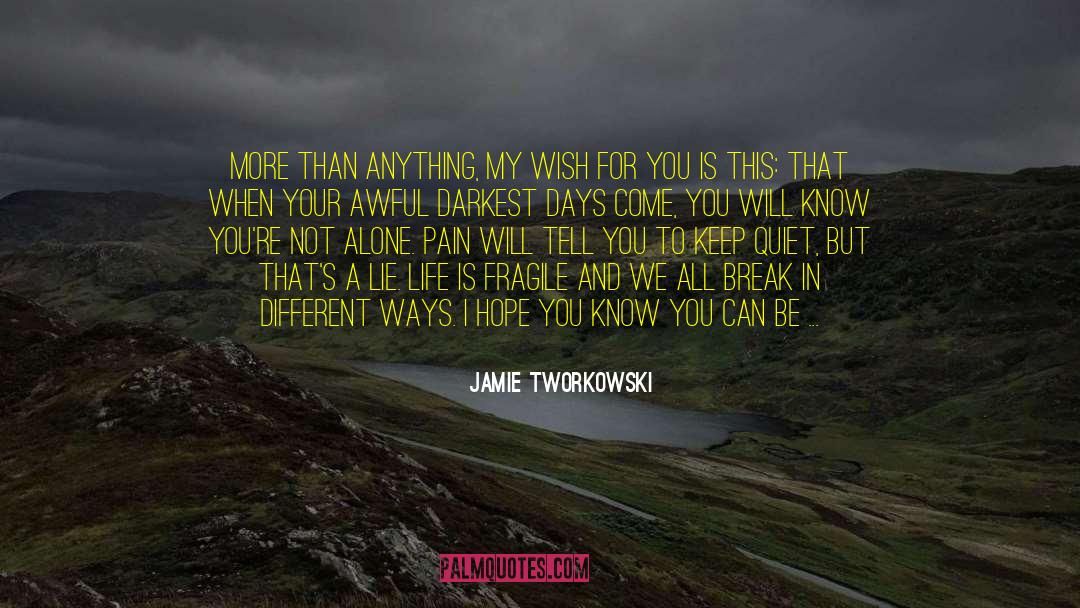 Enduring Pain quotes by Jamie Tworkowski