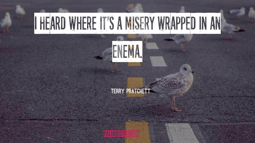 Enema quotes by Terry Pratchett